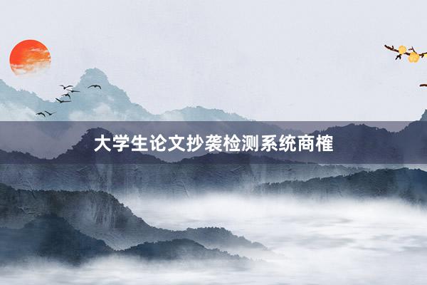 大学生论文抄袭检测系统商榷